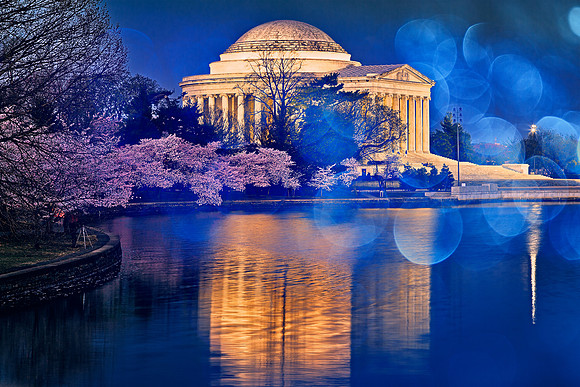 Bokeh Jefferson Memorial