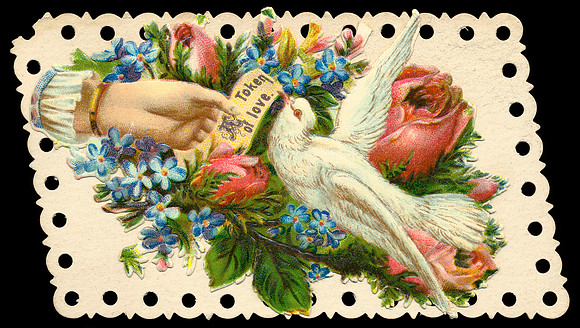 Vintage Calling Card - Token of Love