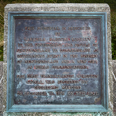 Marconi Signal Hill Plaque