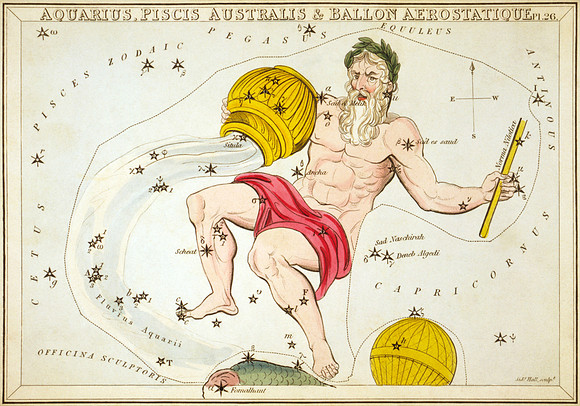 Vintage Constellation Aquarius (Urania's Mirror)