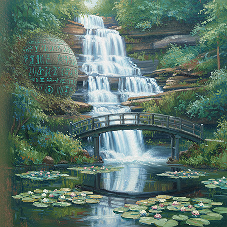 Water Lily Glyph Falls