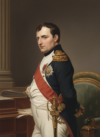 AI Color Portrait Recreation - Napoleon