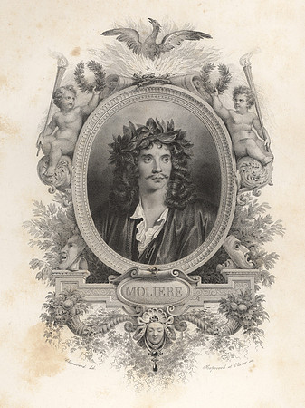Vintage Frontispiece Portrait - Moliere