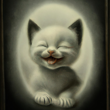 Happy Tintype Kitten