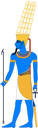Amun post Amarna (azure skin color)