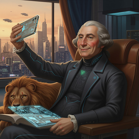 George Washington Selfie 2099