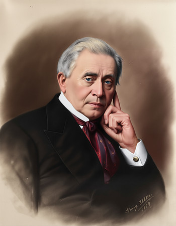 AI Color Portrait Recreation - Joseph Henry
