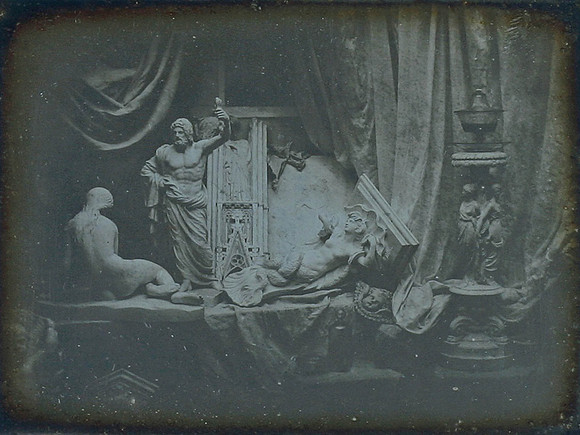 Kynžvart Daguerreotype / Still Life with Jupiter Tonans (by Louis Daguerre circa 1839)