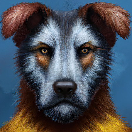 Colorful Mutt