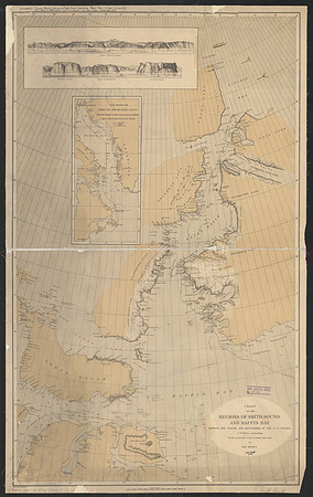 Chart of the regions of Smith Sound and Baffin Bay (circa 1876)