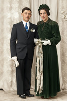 AI Color Portrait Recreation - Oscar & Georgine Raymond