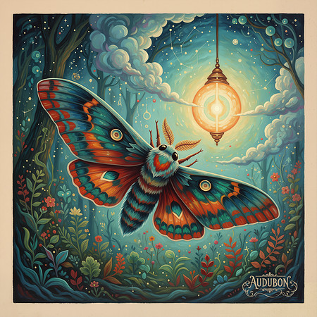 Audubon's Cosmic Lantern Moth