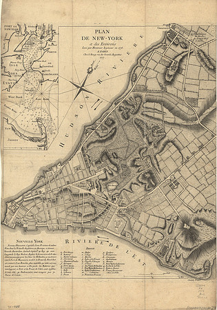 Plan de New-York et des environs. (circa 1777)