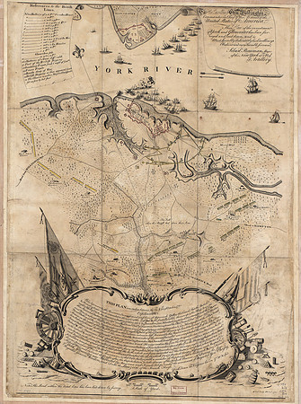 Plan of the investment of York and Gloucester addressed to His Excellency Genl. Washington (circa 1782)