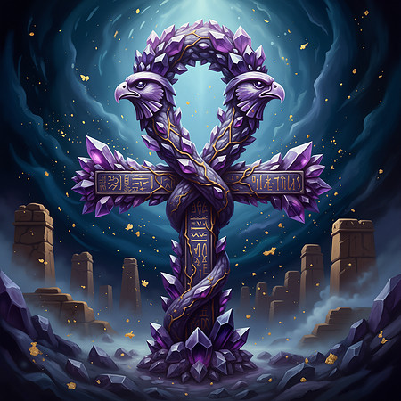 Amethyst Totem Ankh