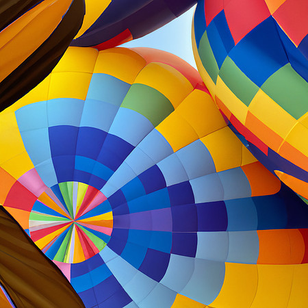 Checkered Balloon Tapestry