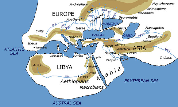 Herodotus World Map (5th century BC)