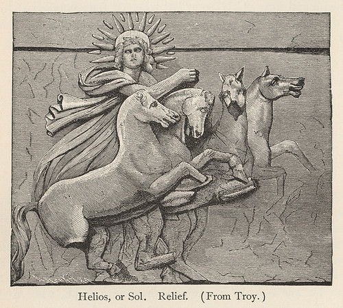 Vintage Illustration - Helios, or Sol Relief (from Troy)