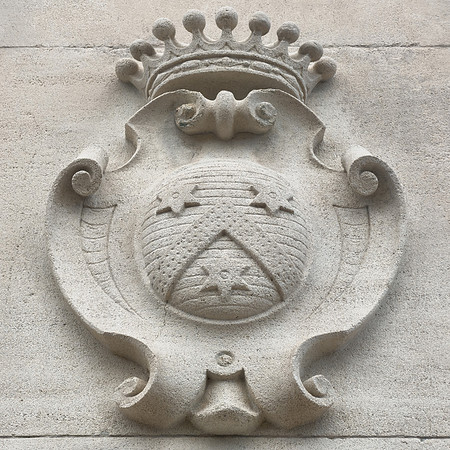 Sculpted Rochambeau Coat of Arms