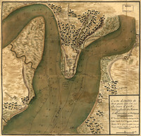 Carte detaillée de West Point sur la rivière d'York au confluent des Rivières de Pamunkey et Matapony. (circa 1781?)