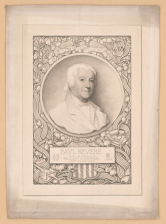Paul Revere Portrait Engraving (circa 1899)