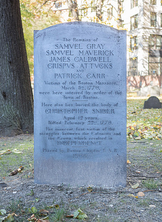Boston Massacre victims headstone