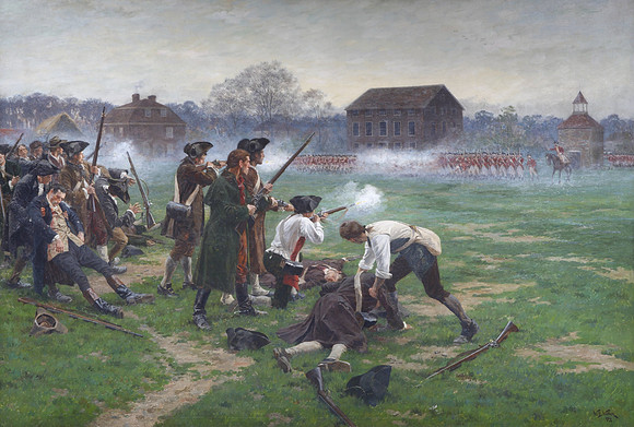 The Battle of Lexington (by William Barnes Wollen circa 1910)