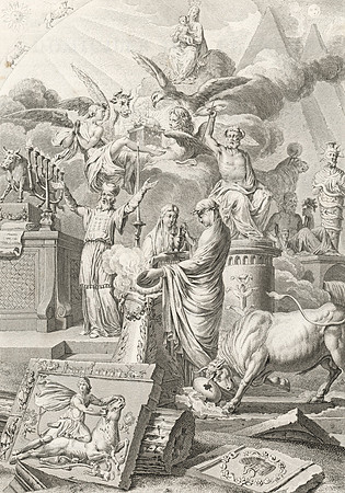 Vintage Frontispiece - Ancient Astrological Motifs