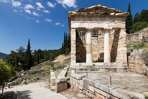 Treasury House of Athens in Delphi