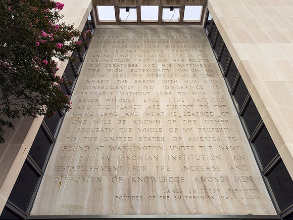 James Smithson Inscription