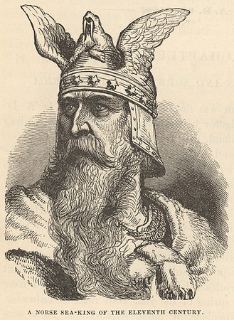 Vintage Illustration - Norse Sea-King of the Eleventh Century