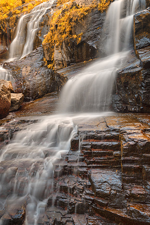 Golden Shelving Rock Falls