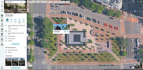 Google Maps Addition: The Bex Eagle
