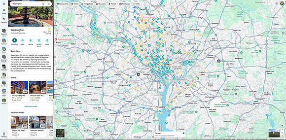 My Google Maps: Washington DC Area
