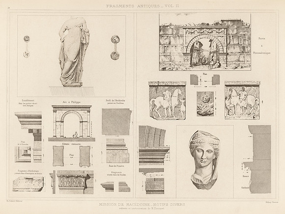 Vintage Image Plate (24) - Varied Motifs from the Macedonia Mission