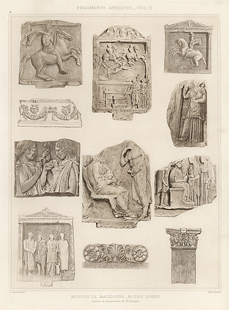 Vintage Image Plate (26) - Varied Motifs from the Macedonia Mission