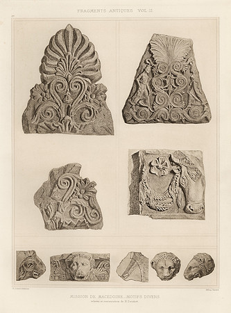 Vintage Image Plate (27) - Varied Motifs from the Macedonia Mission