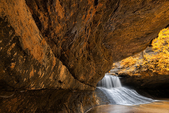 Golden Glow of Creation Falls