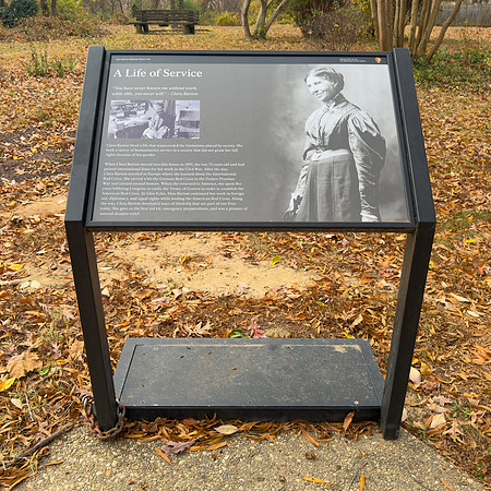 Clara Barton Interpretive Sign - A Life of Service