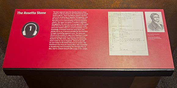 Rosetta Stone Interpretive Sign