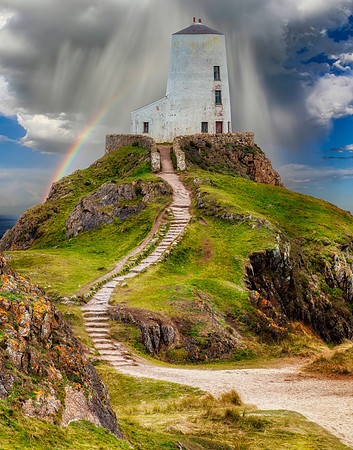 Twr Mawr Rainbow Lighthouse