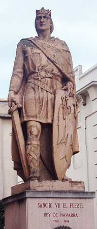 Statue of Sancho VII in Tudela