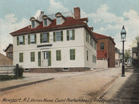 Vintage Postcard - Newport, R.I., Vernon House, Count Rochambeau's Headquarters.