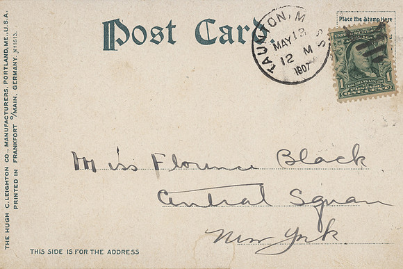 Vintage Postcard Back