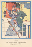 Vintage Menu Cover - French Line
