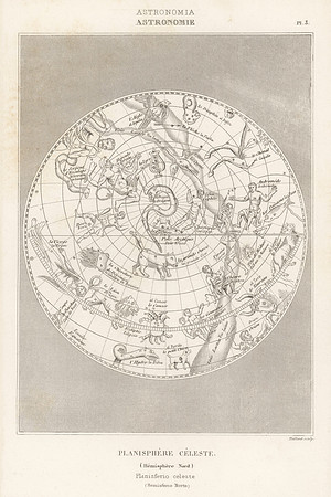 Vintage Celestial Planisphere (Northern Hemisphere)