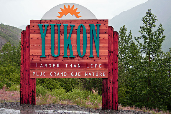 Yukon Road Sign