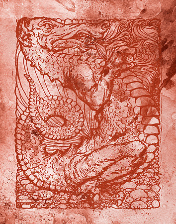 Acrylic Tanglewood Dragon