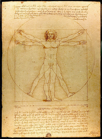 Vitruvian Man (by Leonardo da Vinci circa 1492)