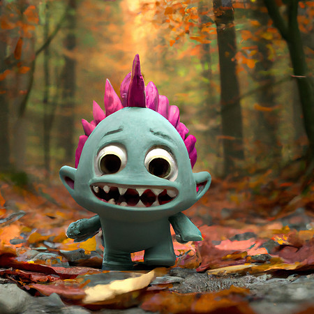 Baby Autumn Forest Monster